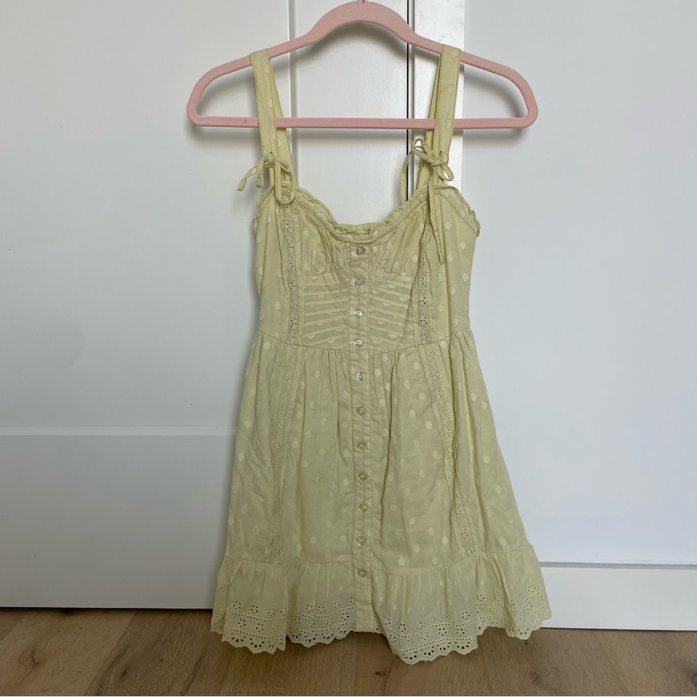 Urban outfitters Pastel yellow mini dress